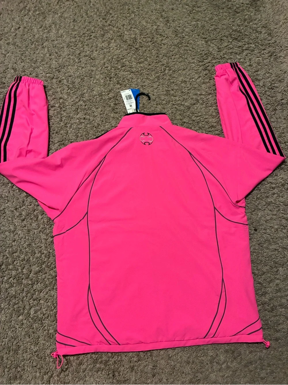 Adidas Men's Neon Pink Full-Zip Utility Jacket